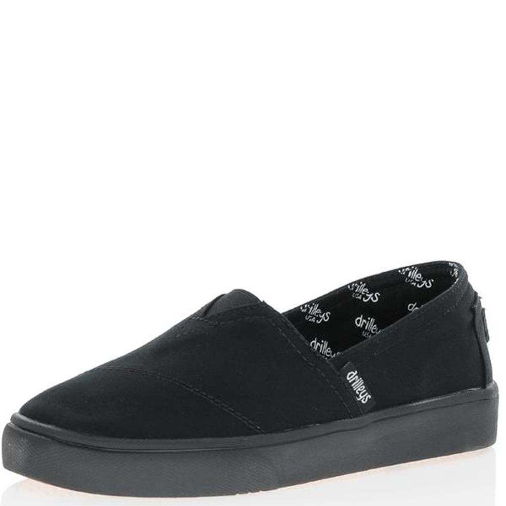 DRILLEYS WOMENS CANVAS SHOE BLACK Paul Byron Shoes Ireland